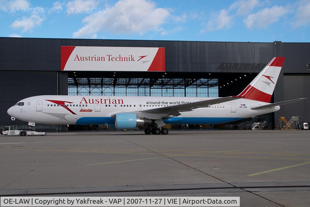 OE-LAW, 1992 Boeing 767-3Z9/ER C/N 26417, Austrian Airlines Boeing 767-300