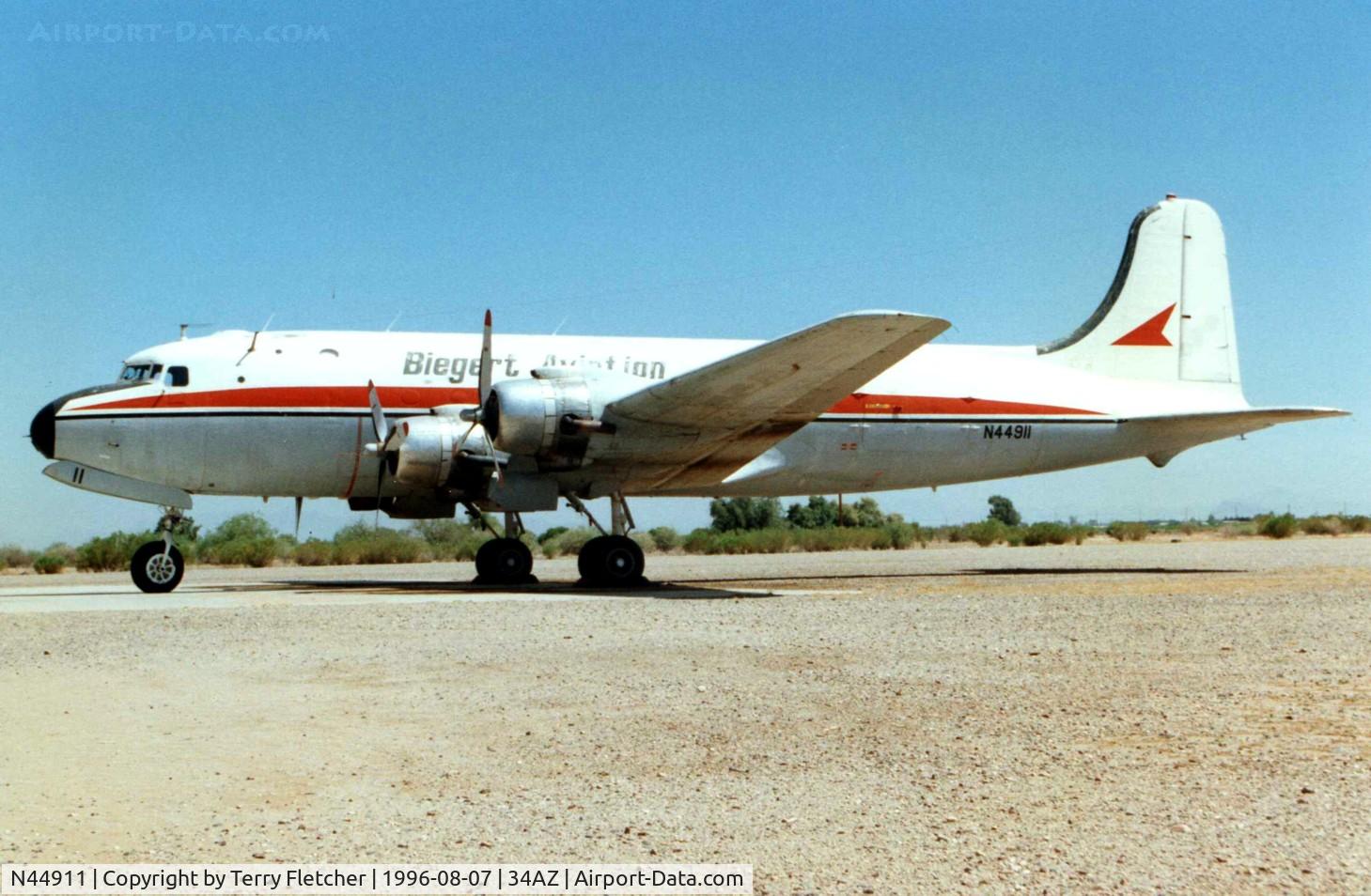 N44911, 1944 Douglas C54B-DC C/N 10461, Bierget Aviation C54B  in pretty good external condition despite long term desert storage