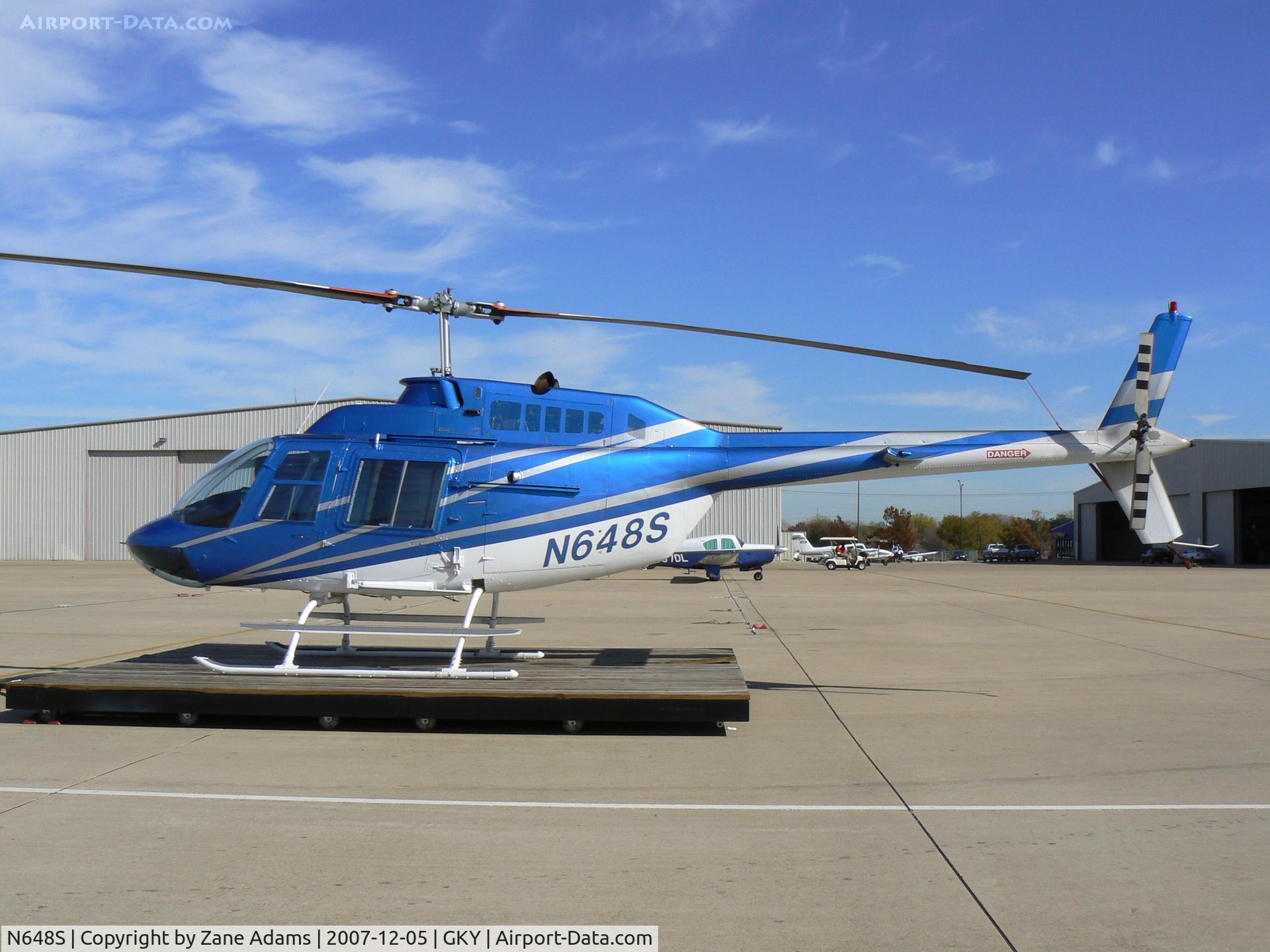 N648S, 1982 Bell 206B JetRanger C/N 3648, On the ramp at Arlington Municipal