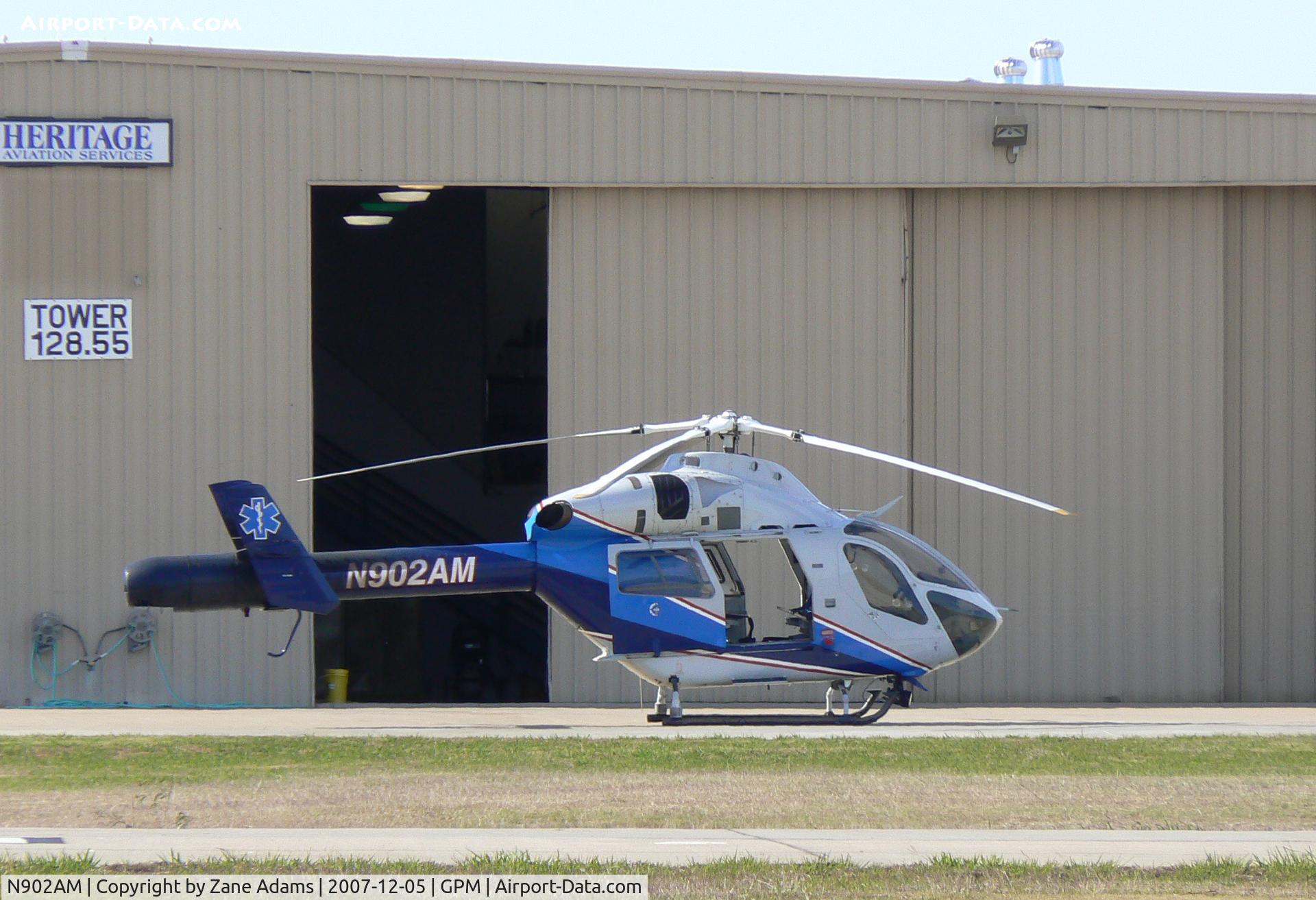 N902AM, 2001 McDonnell Douglas MD-900 Explorer C/N 900-00092, At mod shop - Grand Prairie