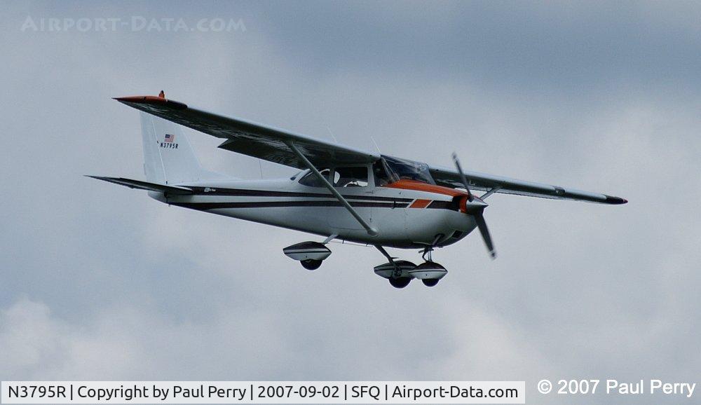 N3795R, 1966 Cessna 172H C/N 17255595, Dropping in, bound for RWY 7