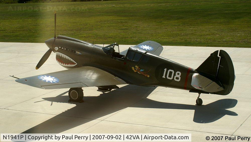 N1941P, 1941 Curtiss P-40E C/N 1025, Beautiful