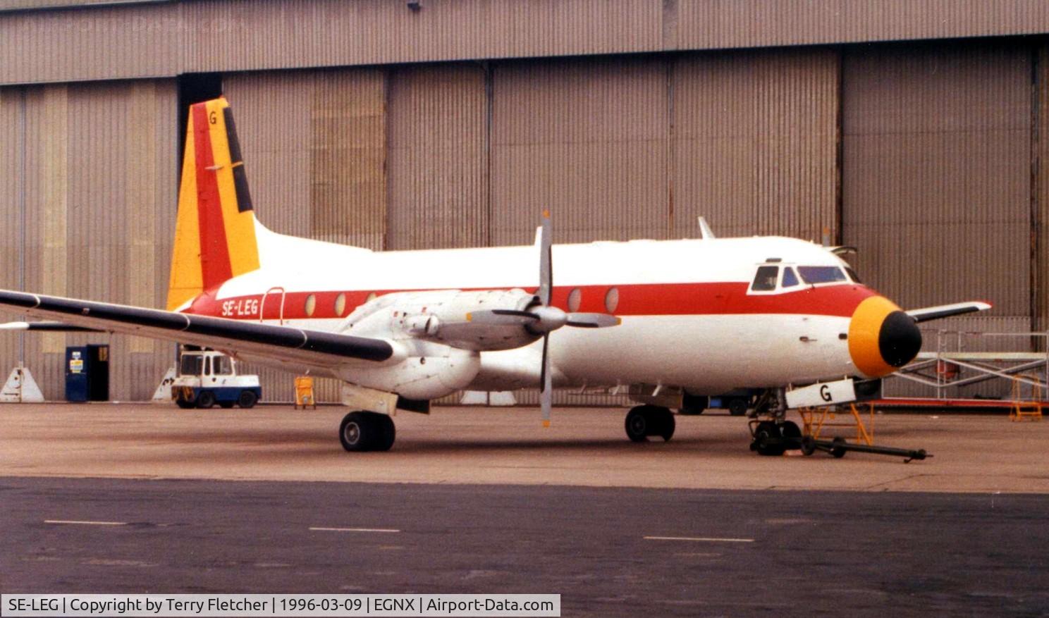 SE-LEG, 1975 Hawker Siddeley HS.748 Series 2A C/N 1723, This BAe 748 (c/n 1723) has been a workhorse of the West Air Sweden fleet since the early 1990s