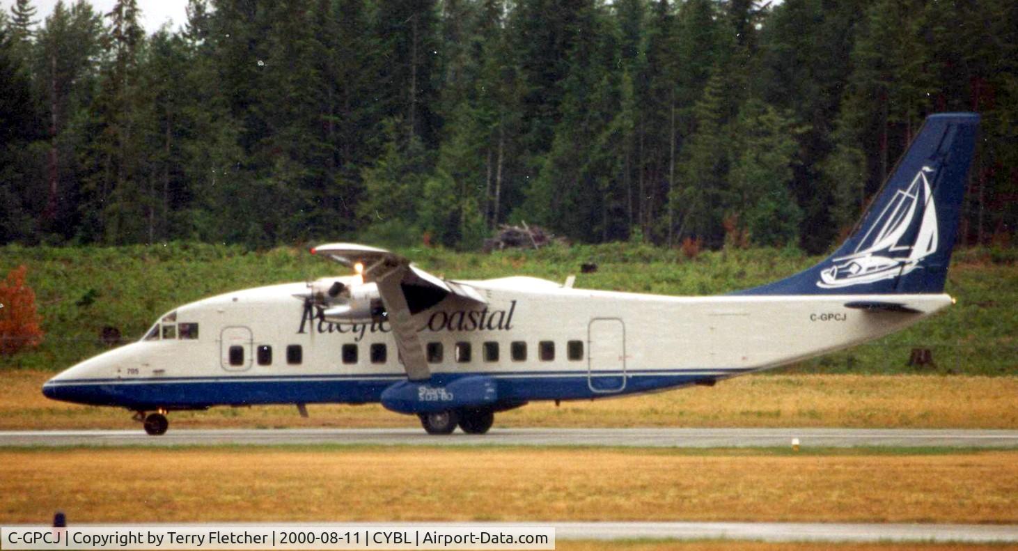 C-GPCJ, 1984 Short 360-100 C/N SH.3633, The Shorts 360-300 (c/n 3633) that wore these marks for Pacific Coastal   before they were changed to a Saab 340