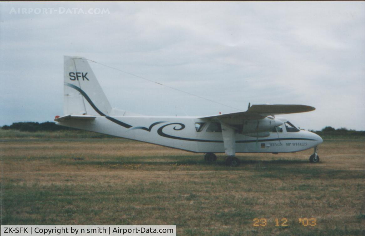 ZK-SFK, Britten-Norman BN-2A Islander C/N 236, Kaikoura 2003