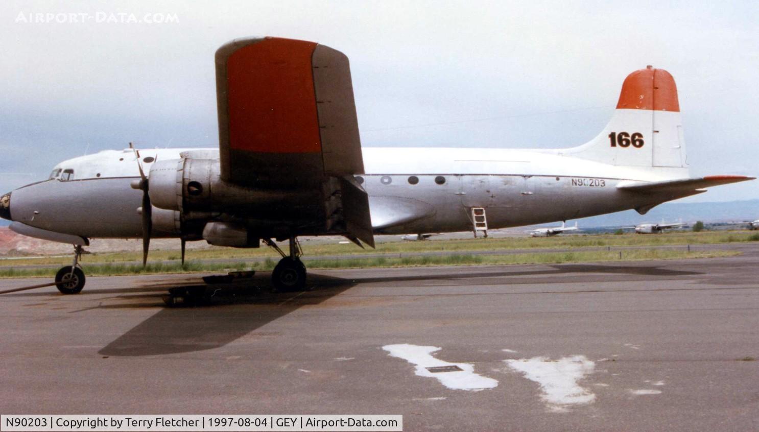 N90203, 1945 Douglas C-54G Skymaster C/N 35934, This C-54G was photographed at Greybull WY in 1997
