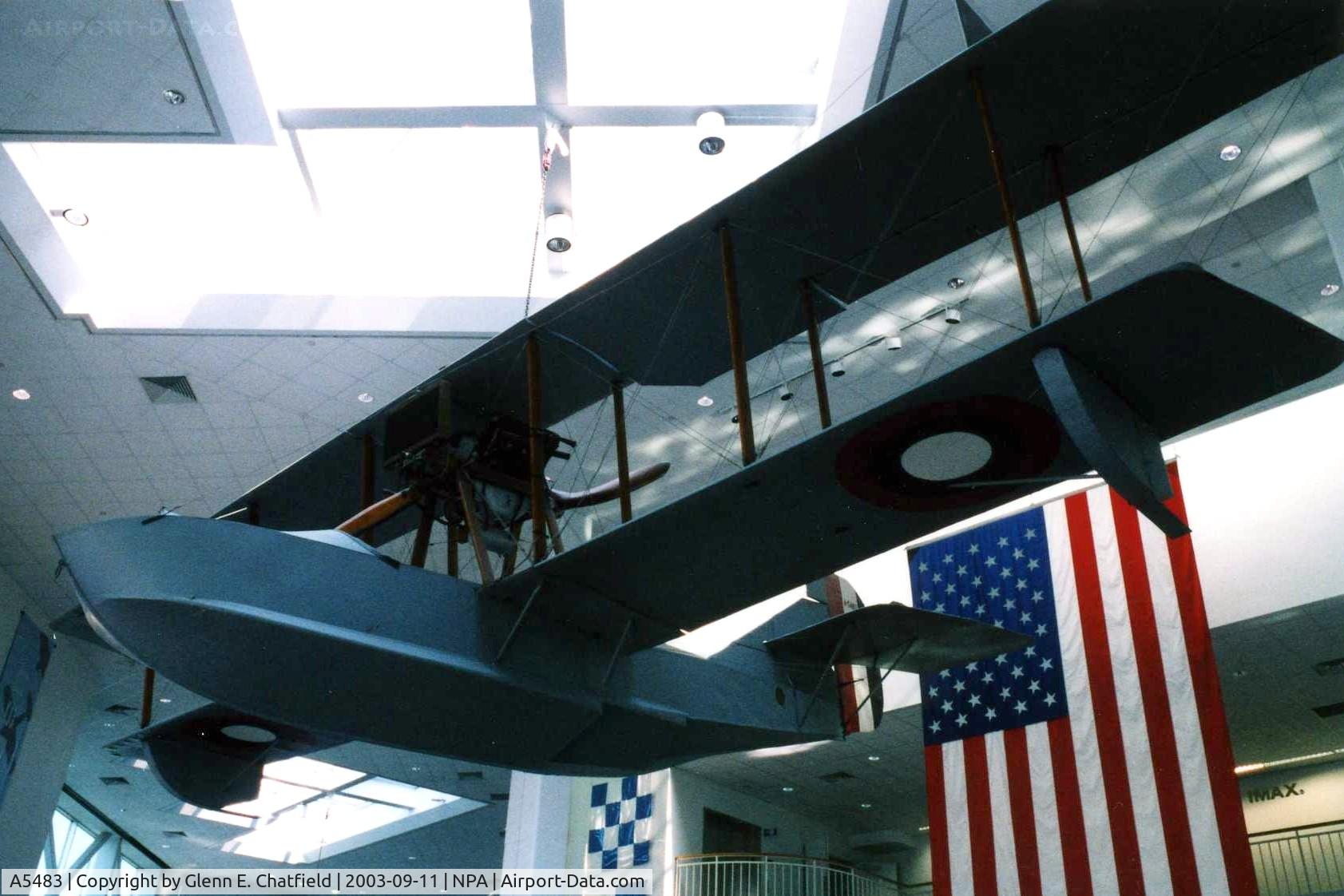 A5483, 1918 Curtiss MF-Boat C/N Not found A5483, Curtiss MF boat at the National Museum of Naval Aviation