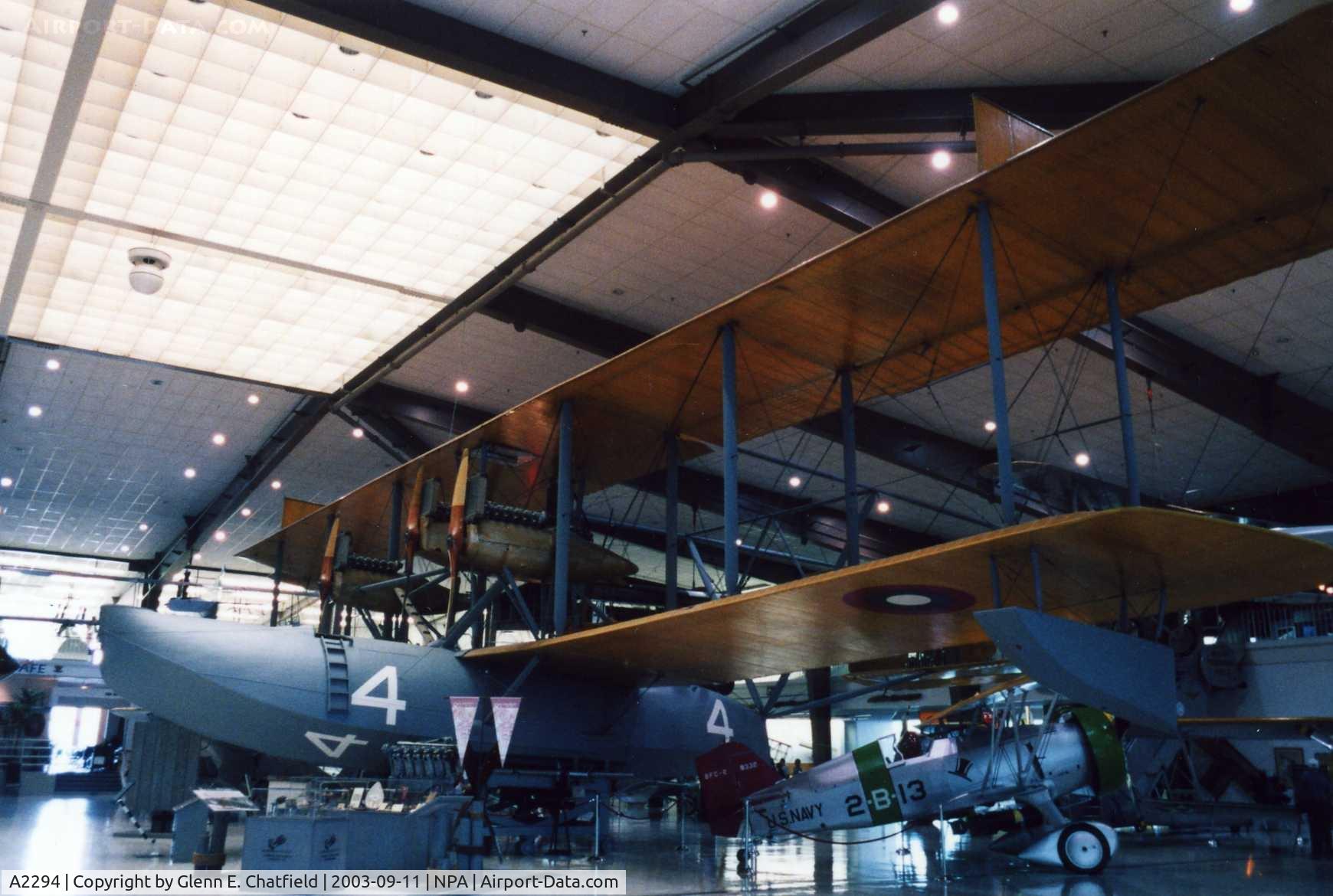 A2294, 1919 Curtiss NC.4 C/N Not found A2294, Curtiss NC-4 at the National Museum of Naval Aviation