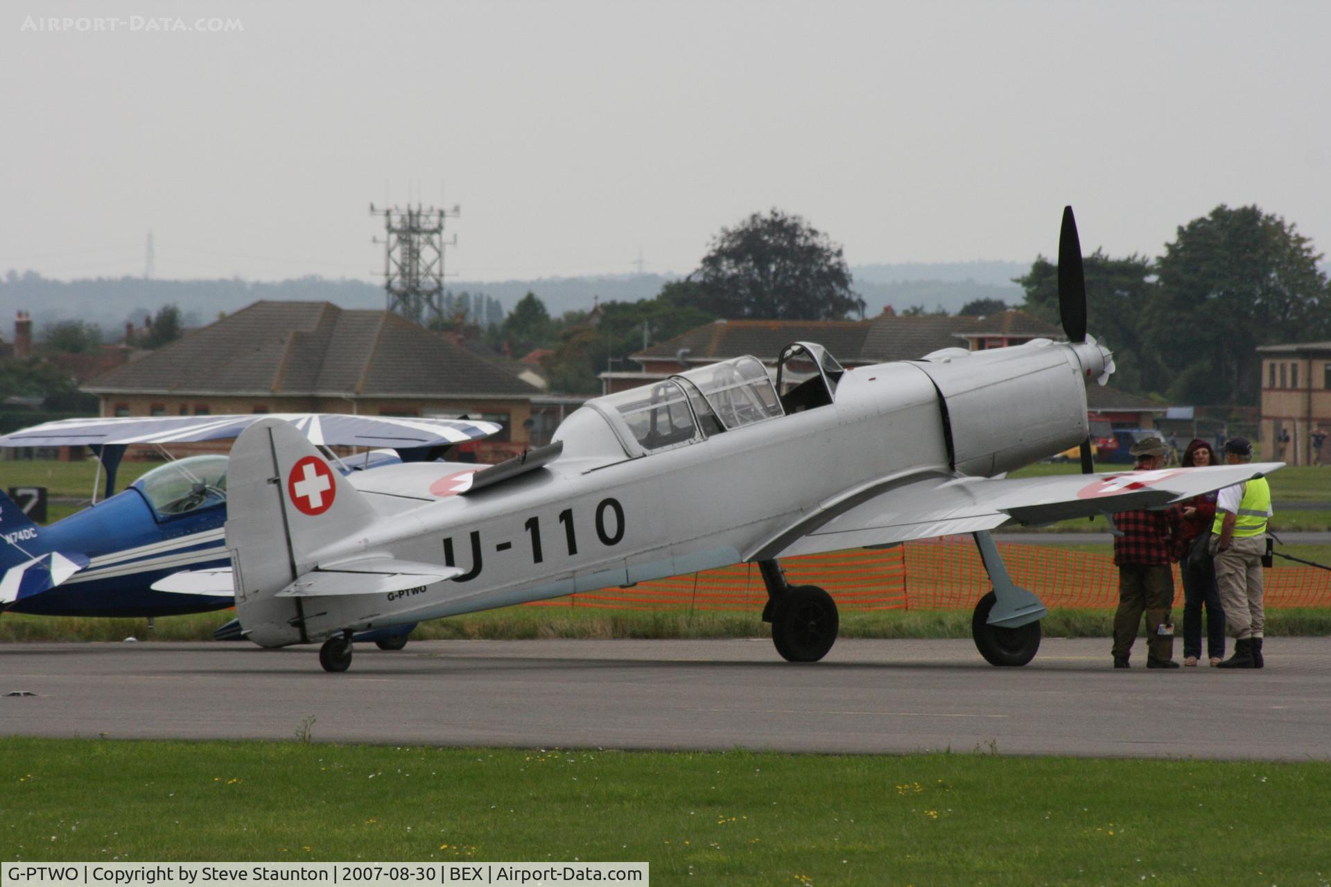 G-PTWO, 1946 Pilatus P2-05 C/N 600-30, RAF Benson Families Day, RAF Benson, Oxfordshire, England - August 2007