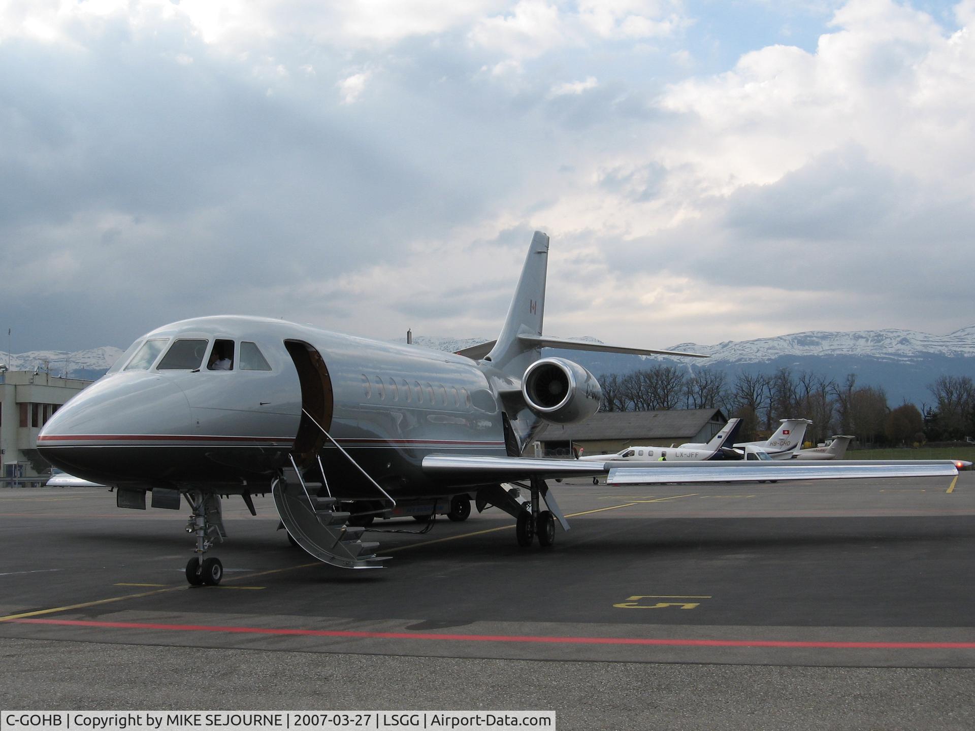 C-GOHB, 2006 Dassault Falcon 2000EX C/N 90, Parked on North ramp in Geneva