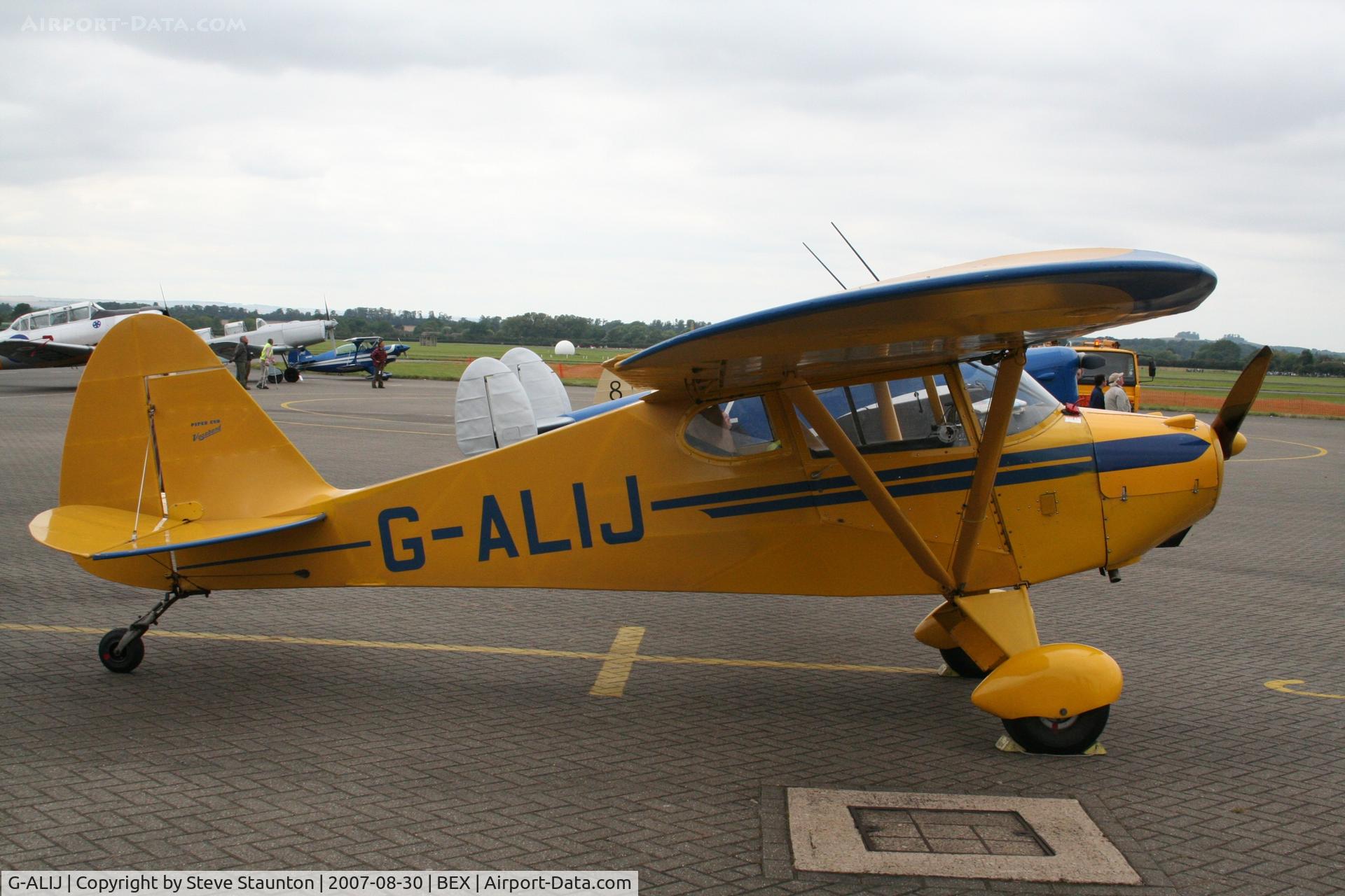 G-ALIJ, 1949 Piper PA-17 Vagabond C/N 17-166, RAF Benson Families Day, RAF Benson, Oxfordshire, England - August 2007