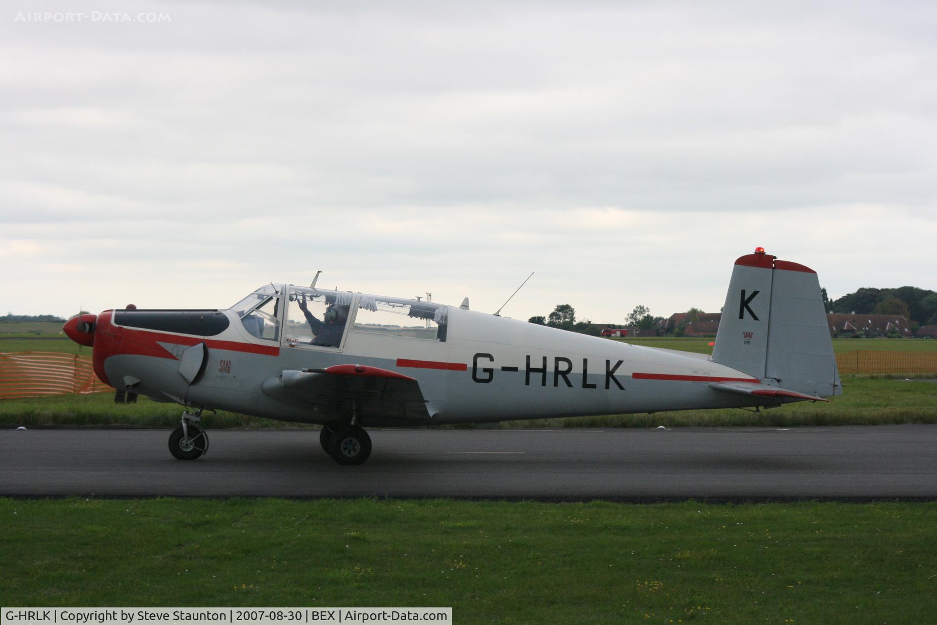 G-HRLK, 1959 Saab 91D-2 Safir C/N 91-376, RAF Benson Families Day, RAF Benson, Oxfordshire, England - August 2007