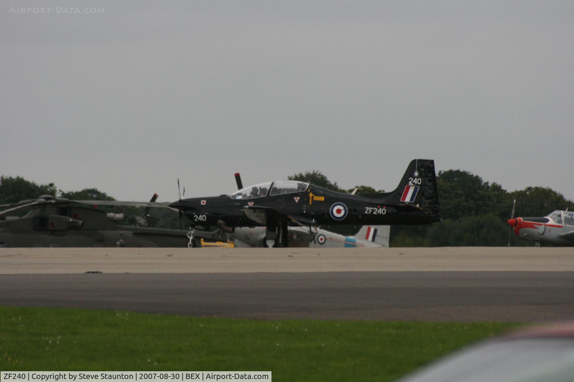 ZF240, 1990 Short S-312 Tucano T1 C/N S043/T40, RAF Benson Families Day, RAF Benson, Oxfordshire, England - August 2007