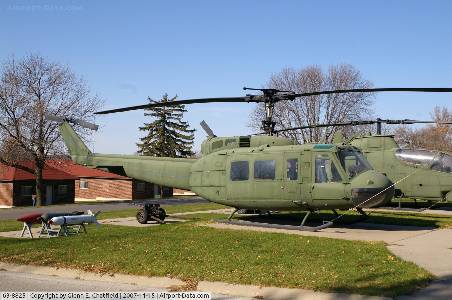 63-8825, 1963 Bell UH-1H Iroquois C/N 4117, UH-1H at the Gold Star Museum, Camp Dodge, IA