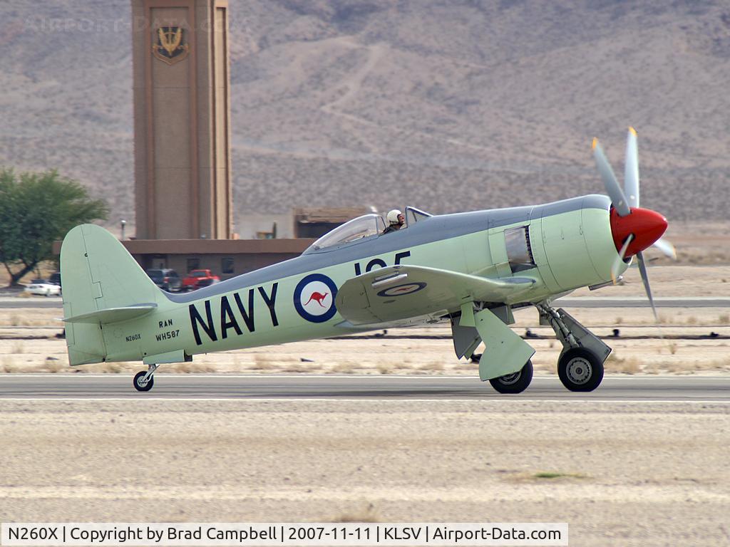N260X, 1951 Hawker Sea Fury FB11 C/N 41H/636334, Getchell Aircraft - San Jose, California / 1951 Hawker Mk II Sea Fury