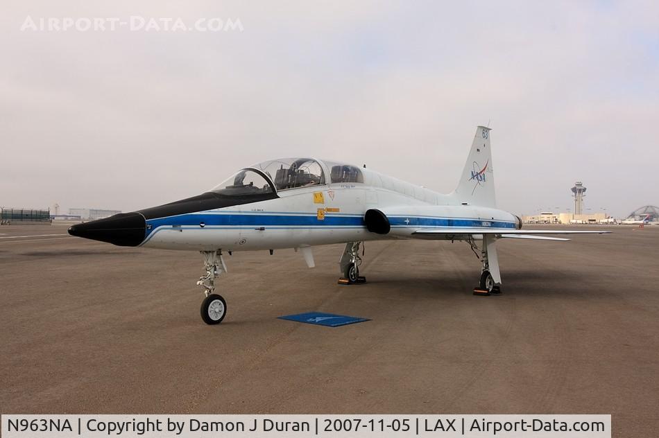 N963NA, Northrop T-38A C/N 59-1603, Taken shortly after the retirement ceremony of one of the old T-38's.  That night it was towed over to Northrop-Grumman's El Segundo facility where it was demilled.