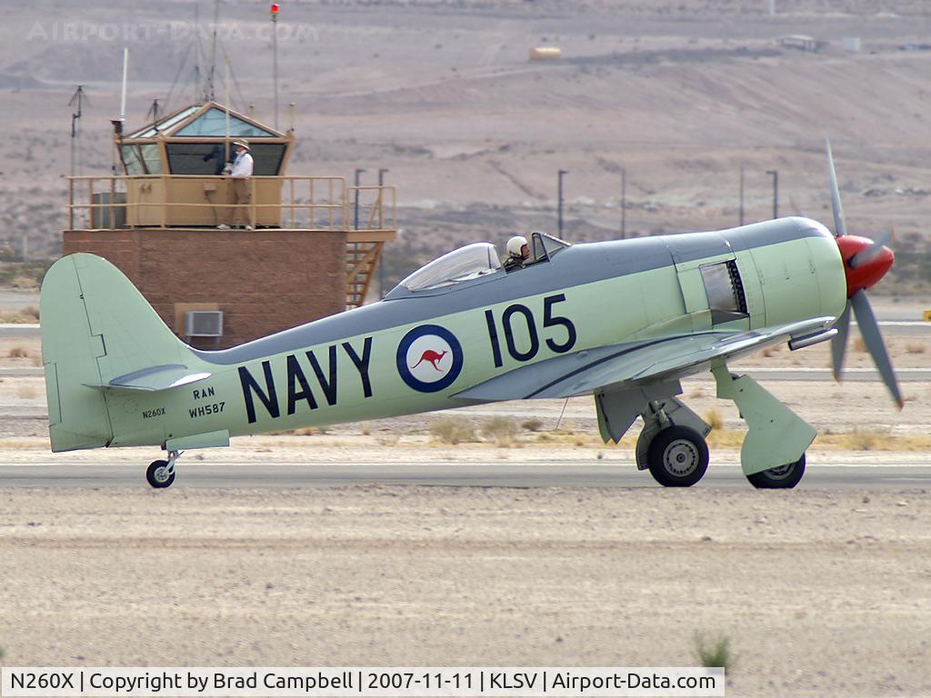 N260X, 1951 Hawker Sea Fury FB11 C/N 41H/636334, Getchell Aircraft - San Jose, California / 1951 Hawker Mk II Sea Fury