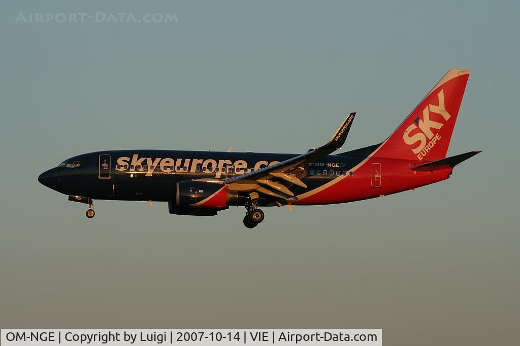 OM-NGE, 2006 Boeing 737-76N C/N 32676, Sky Europe 737-700
