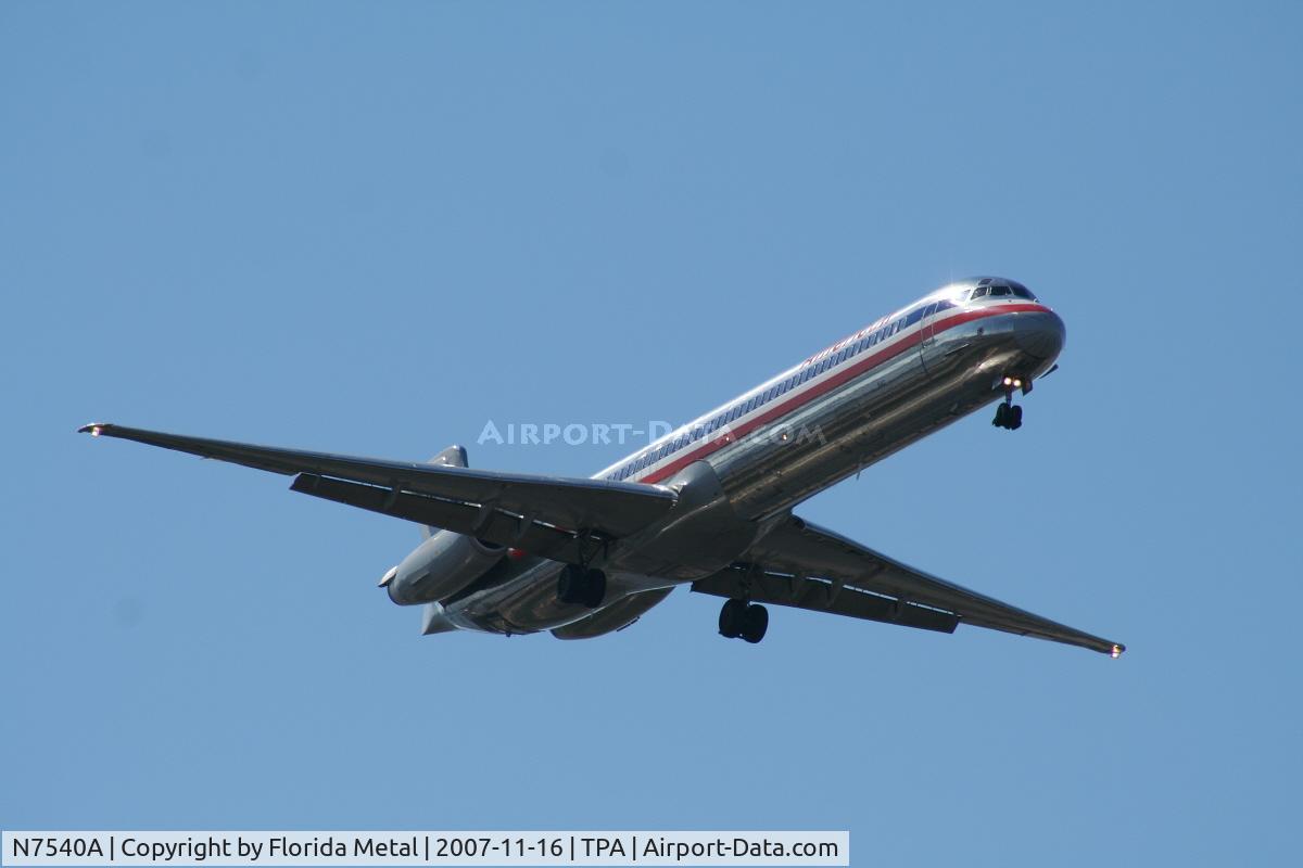 N7540A, 1990 McDonnell Douglas MD-82 (DC-9-82) C/N 49994, American