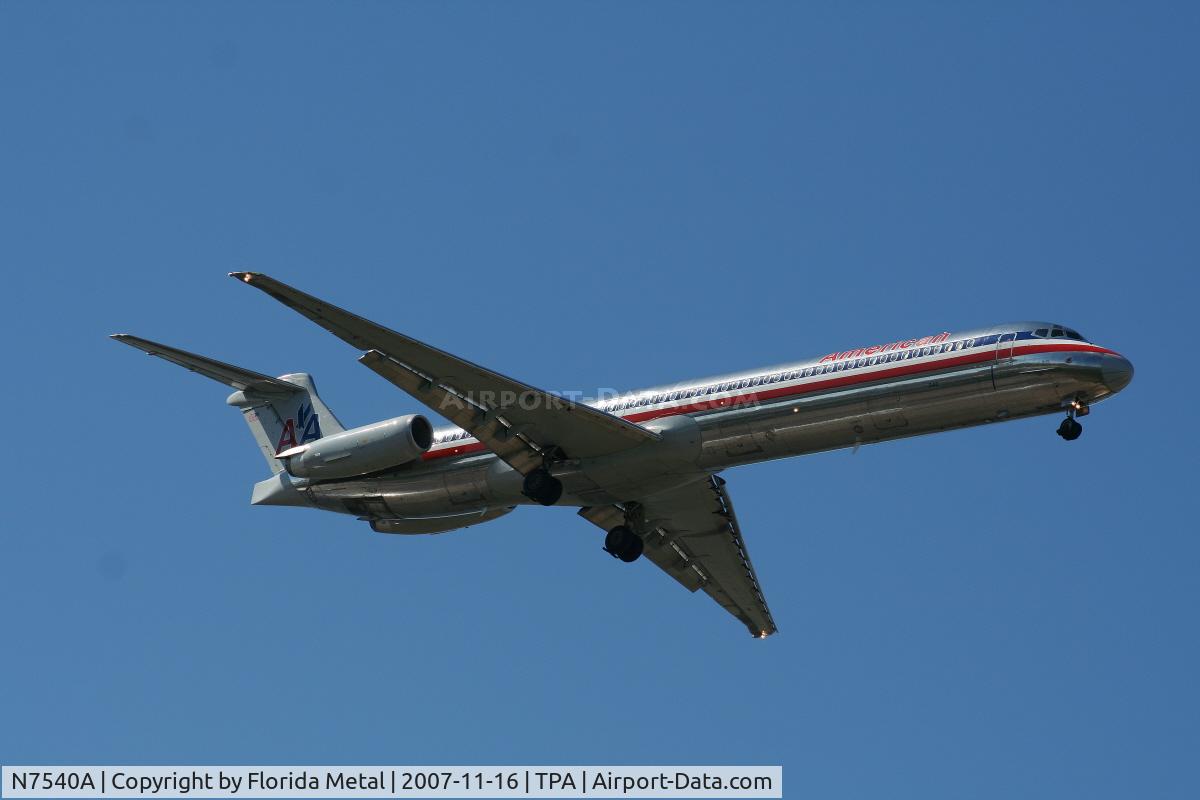 N7540A, 1990 McDonnell Douglas MD-82 (DC-9-82) C/N 49994, American