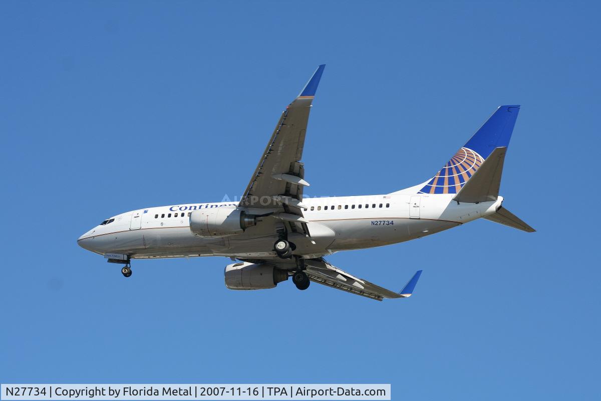 N27734, 1999 Boeing 737-724 C/N 28949, Continental