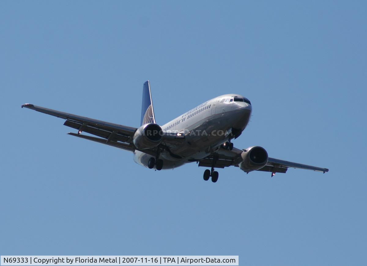 N69333, 1986 Boeing 737-3TO C/N 23571, Continental