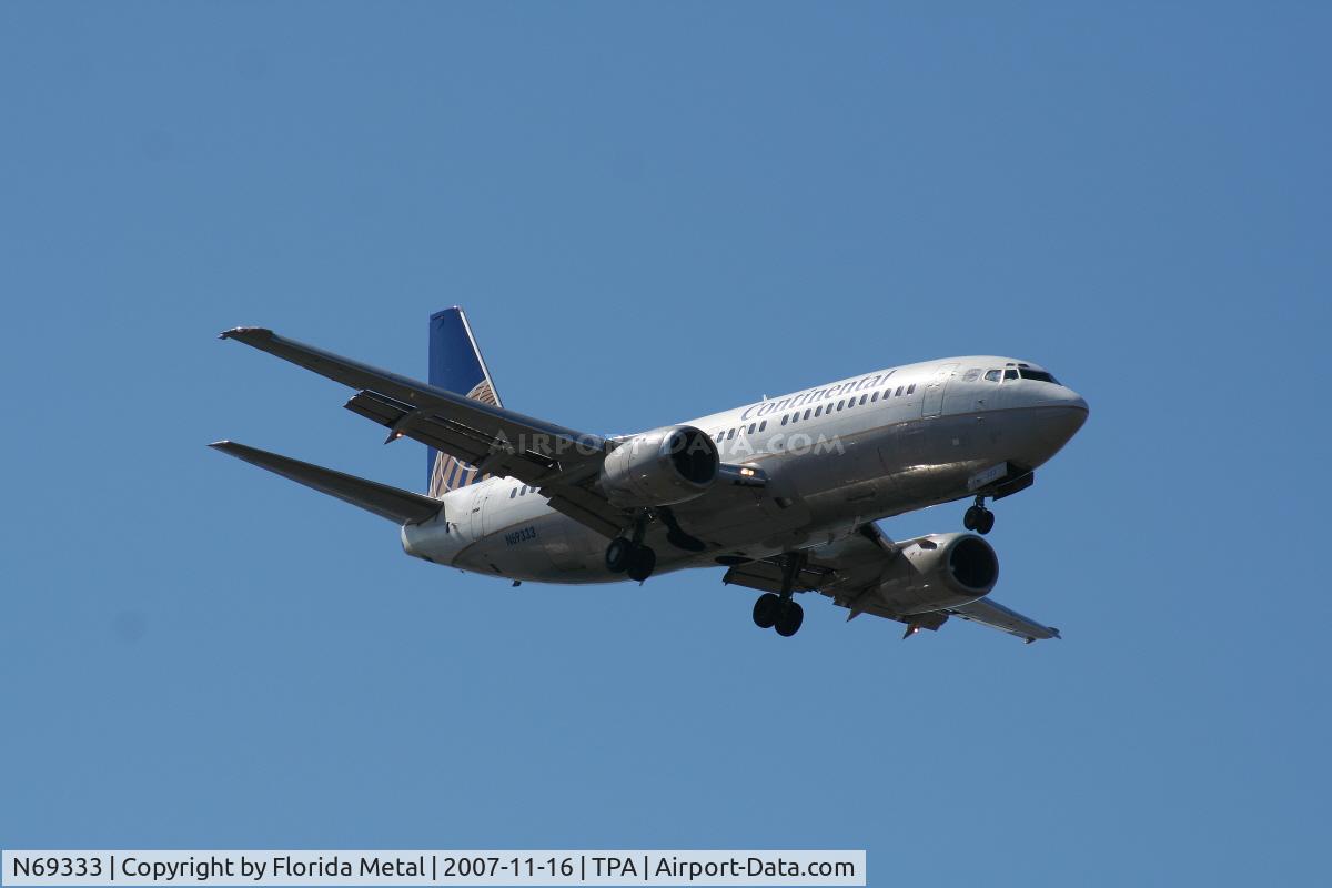 N69333, 1986 Boeing 737-3TO C/N 23571, Continental