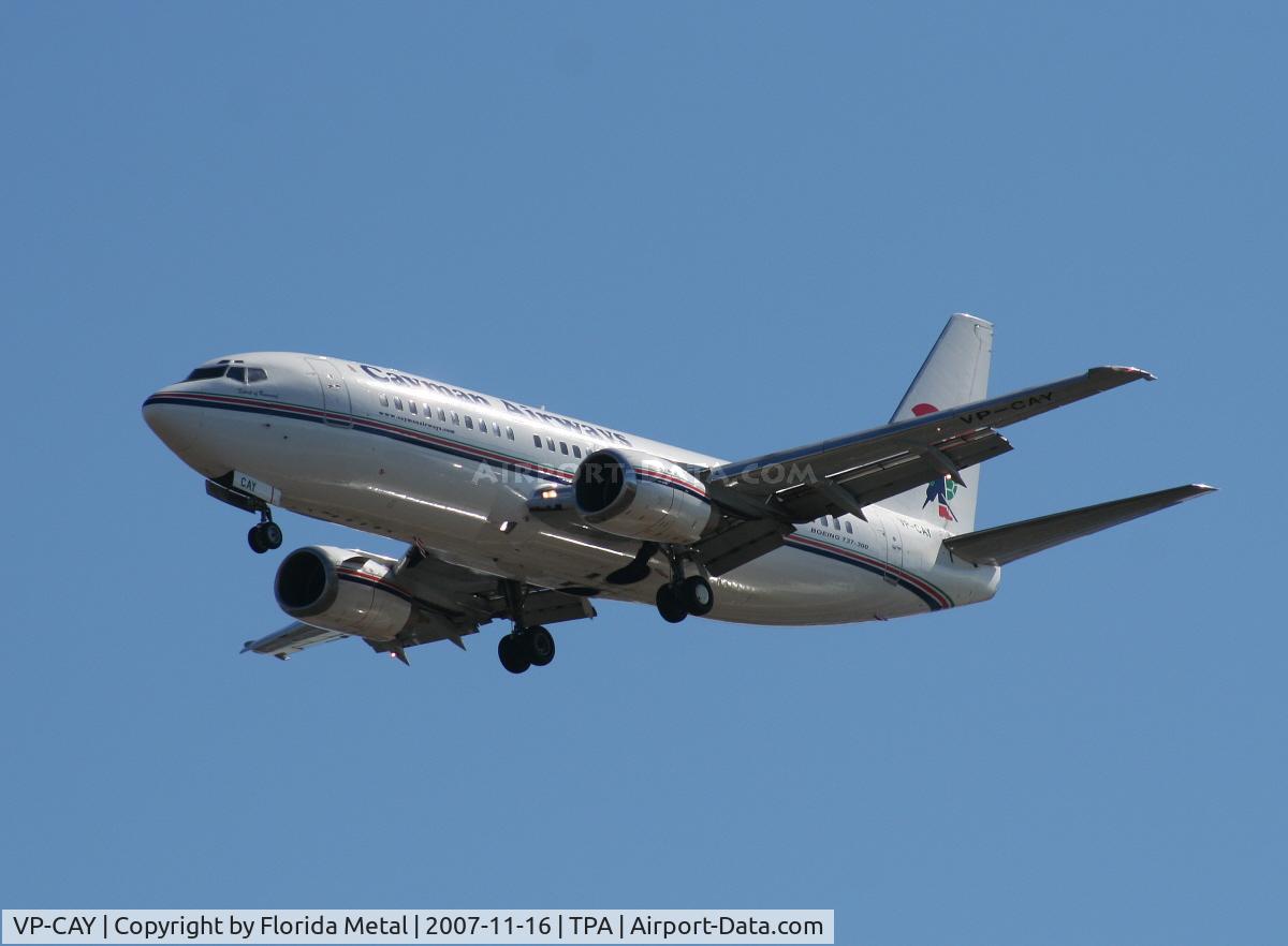 VP-CAY, 1993 Boeing 737-3Q8 C/N 26286, Cayman Airways