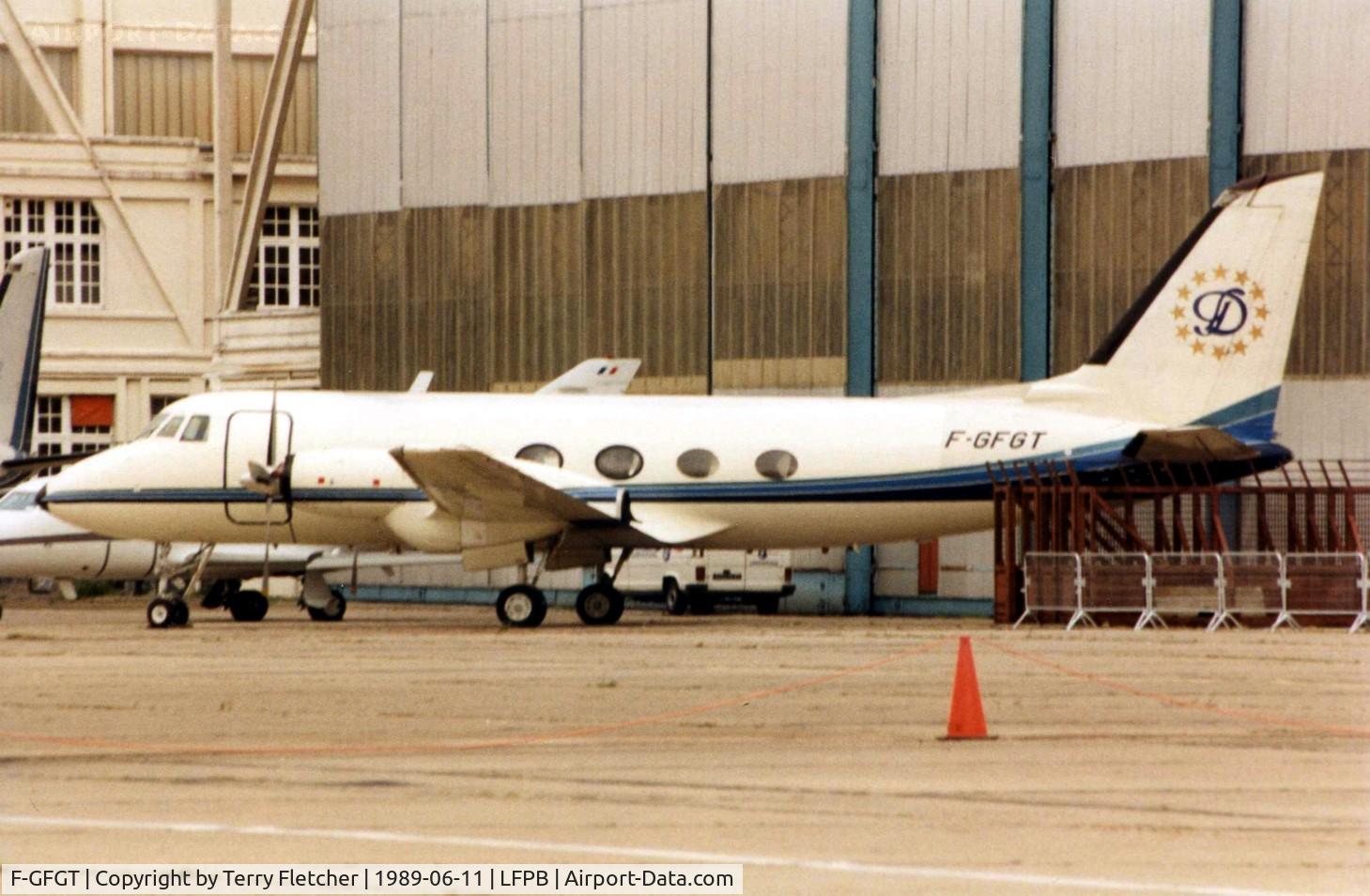 F-GFGT, 1959 Grumman G-159 Gulfstream 1 C/N 5, G159 at Paris Le Bourget in 1989