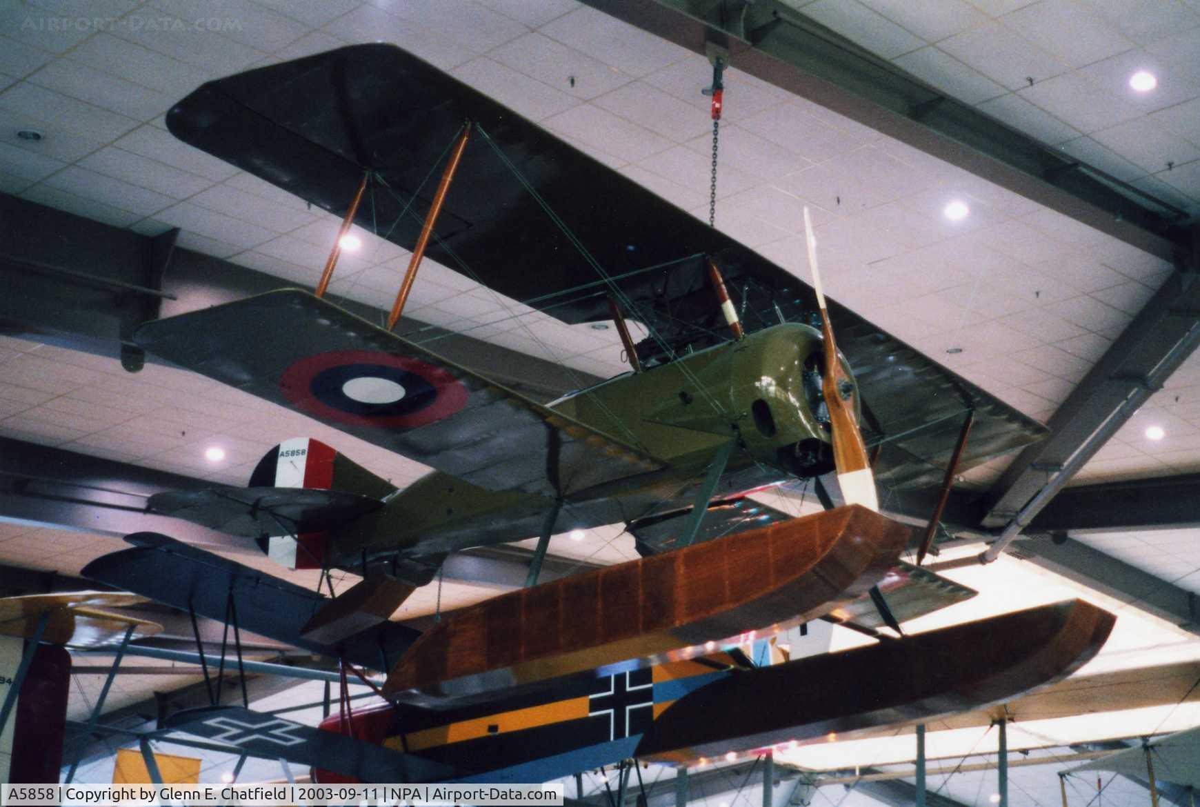 A5858, 1918 Thomas-Morse S-4C-1 Scout C/N 235, Thomas Morse S.4C at the National Museum of Naval Aviation