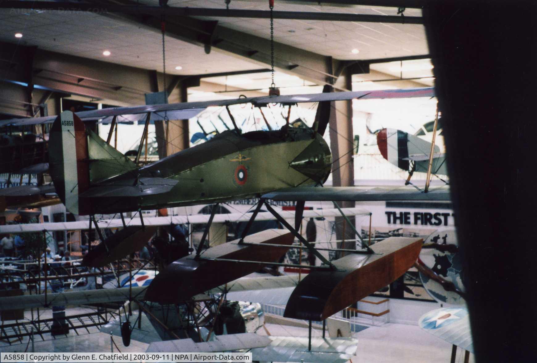 A5858, 1918 Thomas-Morse S-4C-1 Scout C/N 235, Thomas Morse S.4C at the National Museum of Naval Aviation