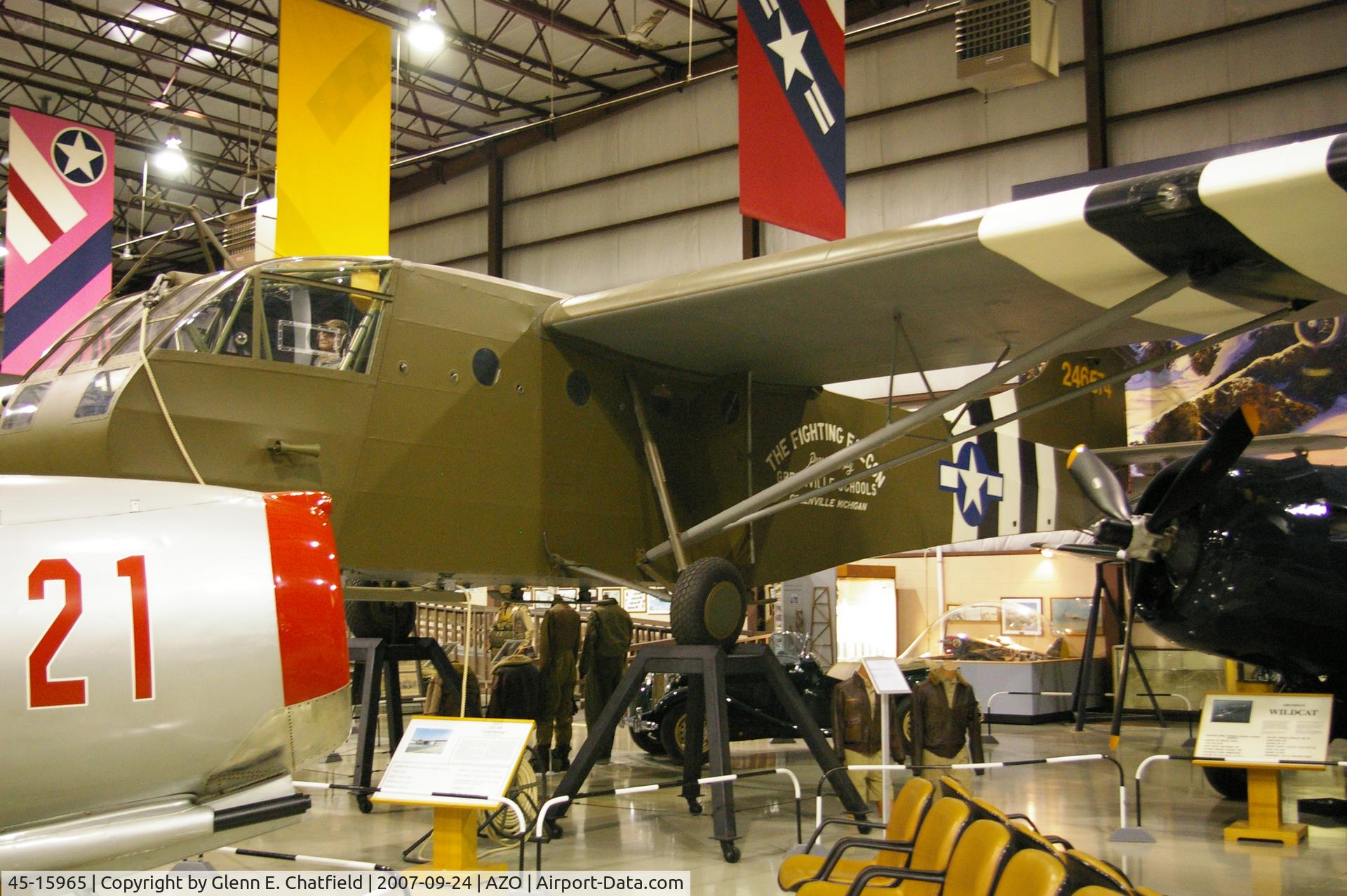 45-15965, 1945 Waco CG-4A-FO C/N Not found 45-15965, Ford built CG-4A at the Kalamazoo Air Zoo