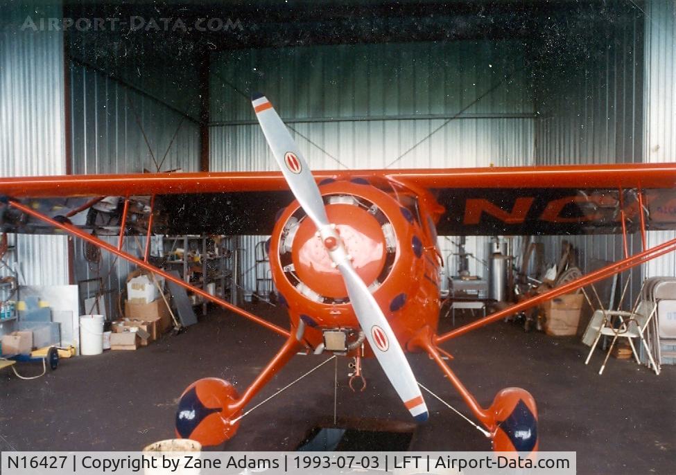 N16427, 1937 Monocoupe 90A C/N A-754, At Lafayette, LA - In Red!