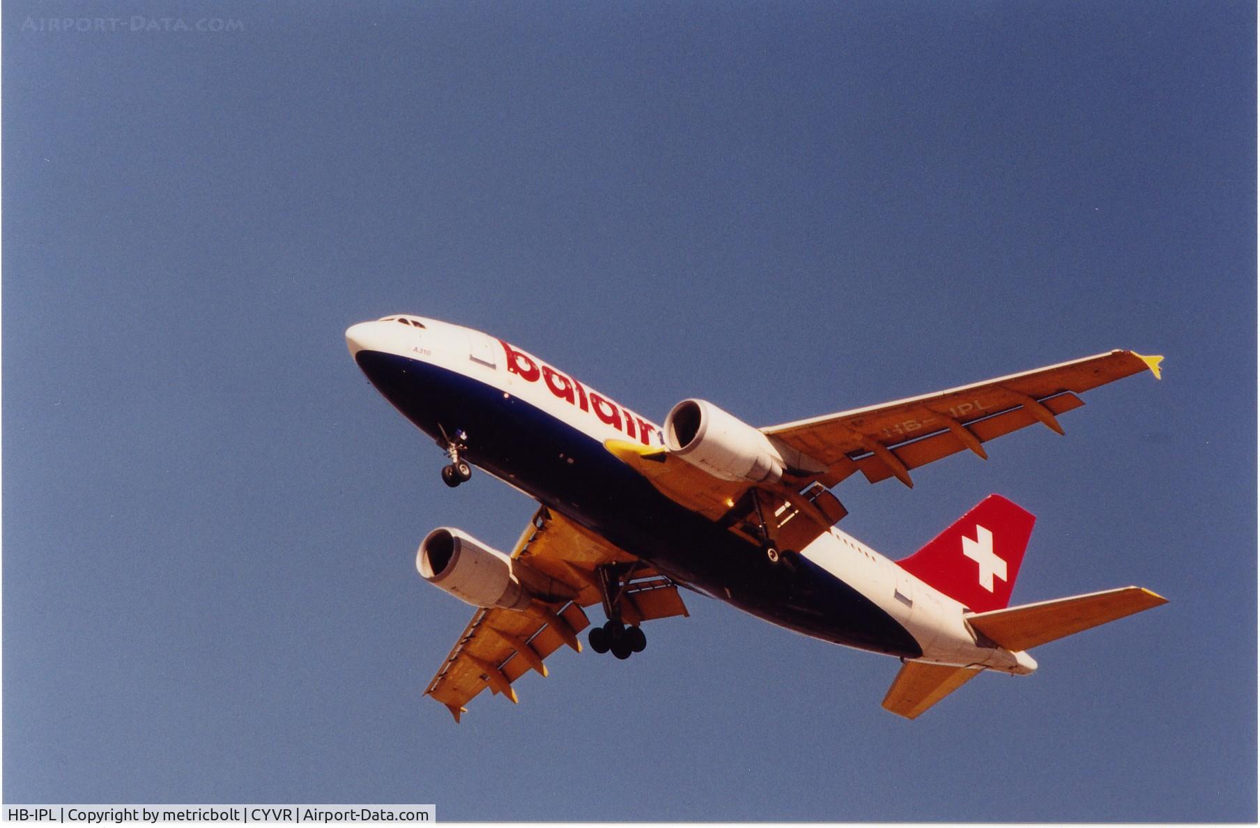 HB-IPL, 1992 Airbus A310-325 C/N 640, Balair CTA A310,Sept.1999