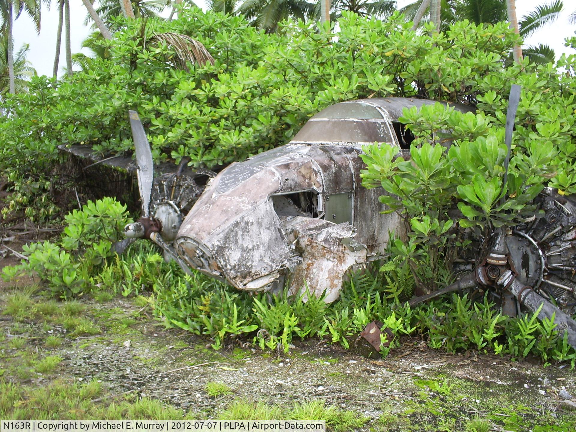 N163R, 1957 Lockheed 18 C/N 2492A, Lockheed 18 Lodestar, 05 JAN 1980, crashed Palmyra Atoll