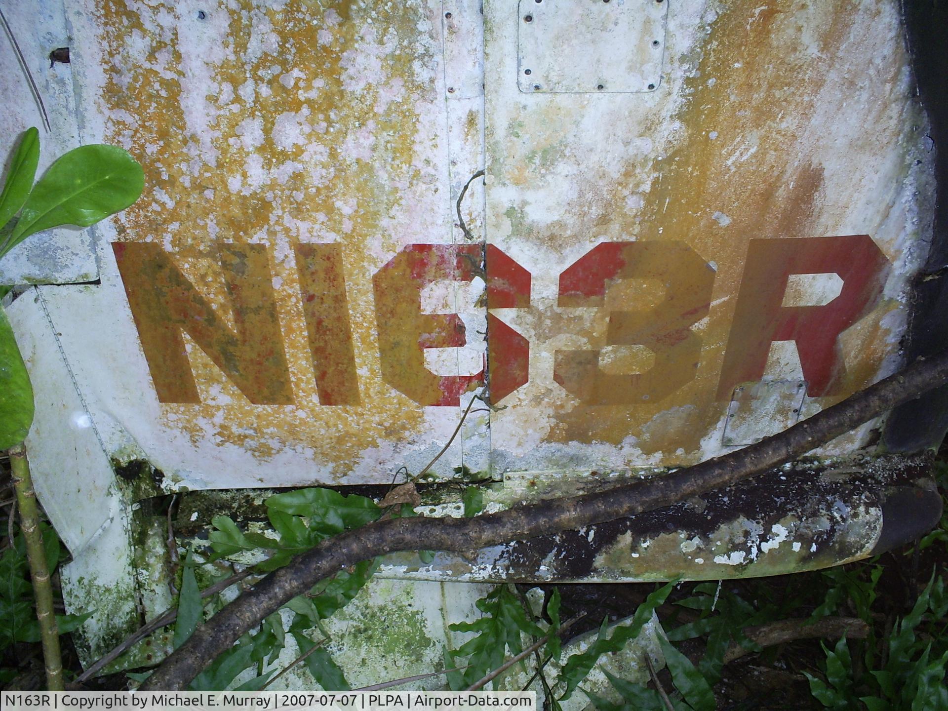 N163R, 1957 Lockheed 18 C/N 2492A, Tail numbers from the plane on Palmyra