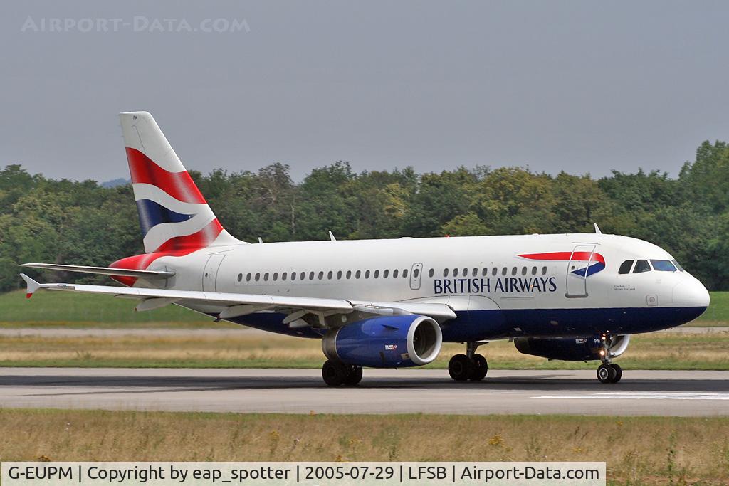 G-EUPM, 2000 Airbus A319-131 C/N 1258, departing to LHR
