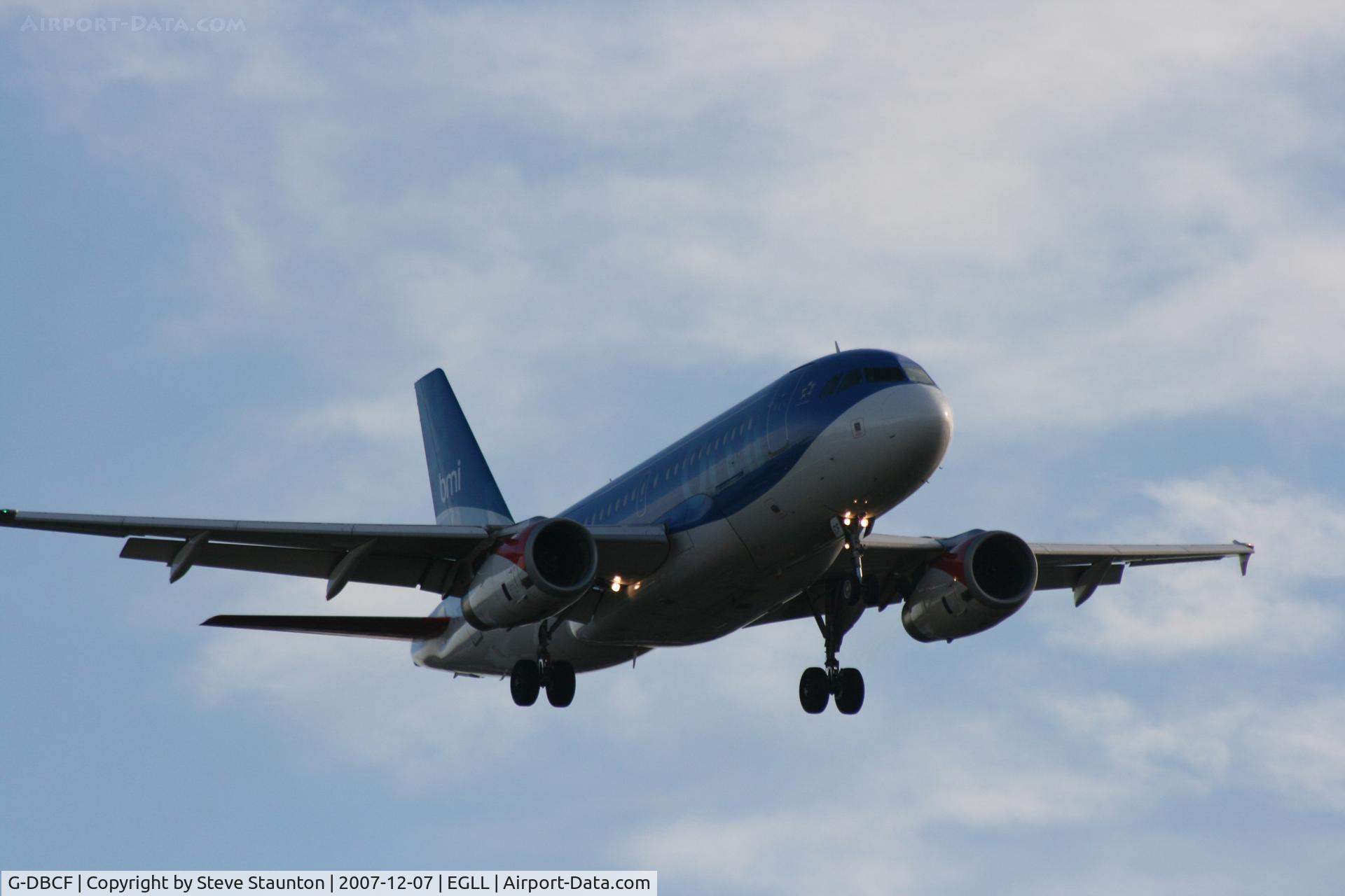 G-DBCF, 2005 Airbus A319-131 C/N 2466, Taken at Heathrow Airport 07 December 2007