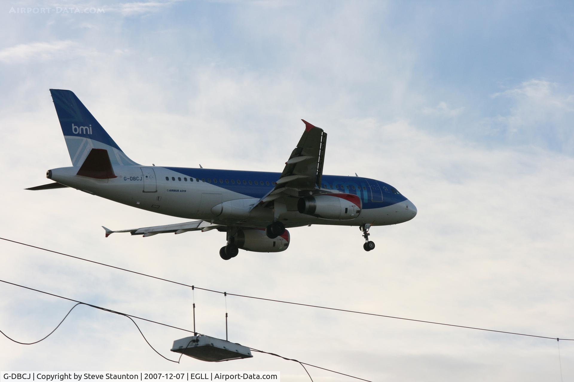 G-DBCJ, 2006 Airbus A319-131 C/N 2981, Taken at Heathrow Airport 07 December 2007