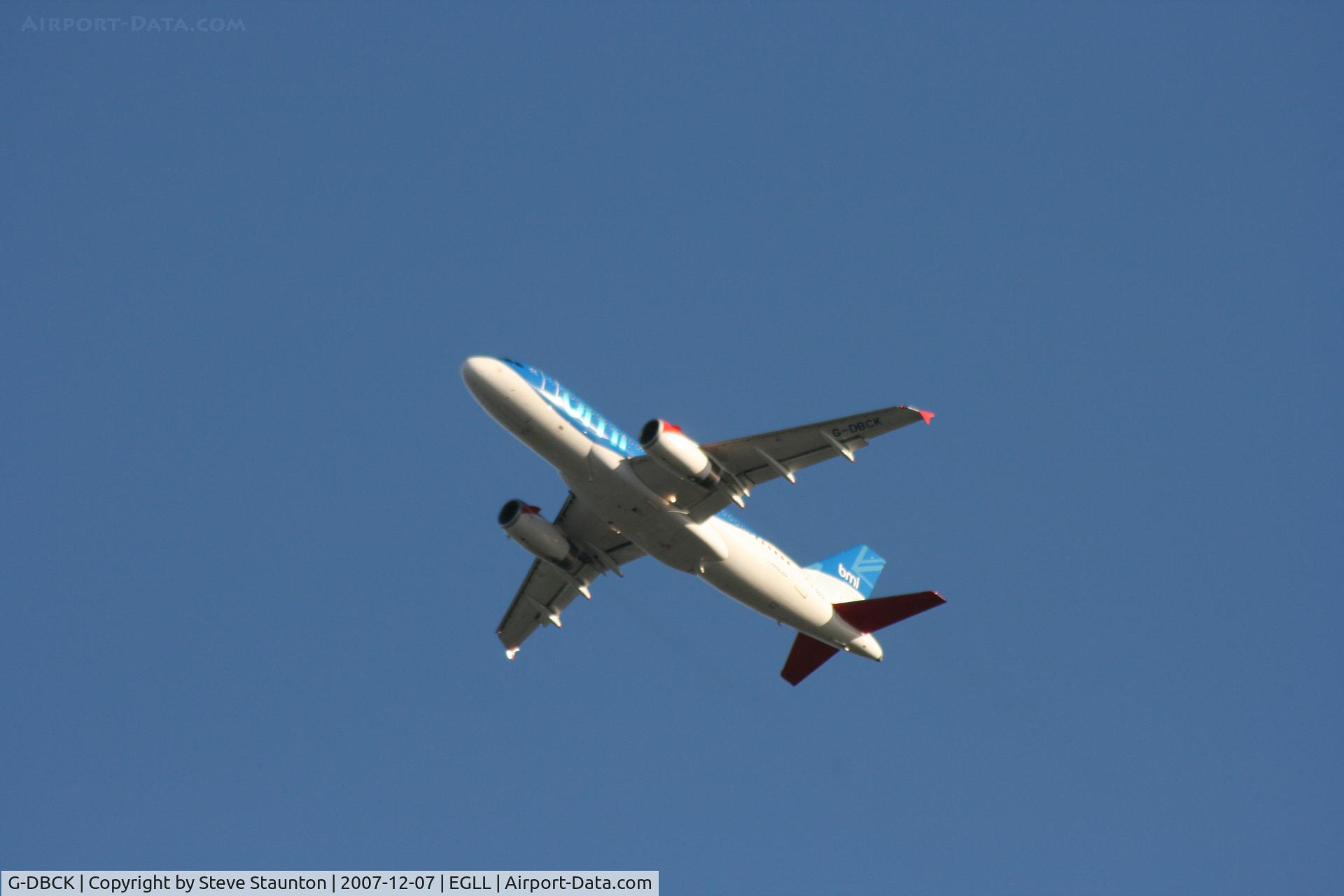 G-DBCK, 2007 Airbus A319-131 C/N 3049, Taken at Heathrow Airport 07 December 2007