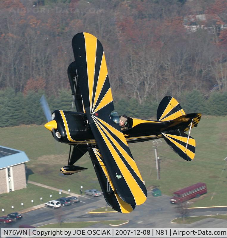 N76WN, 1978 Pitts S-1S Special C/N 433H, Flying over South Jersey