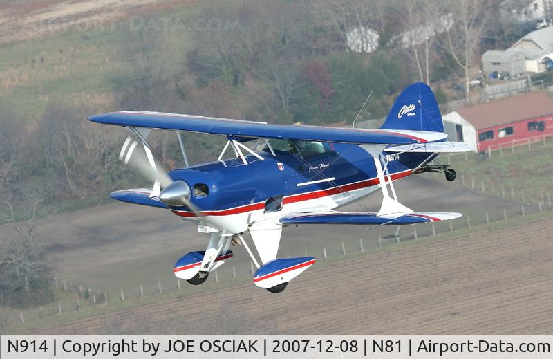 N914, 1972 Pitts S-1 Special C/N 388H, Flying over South Jersey