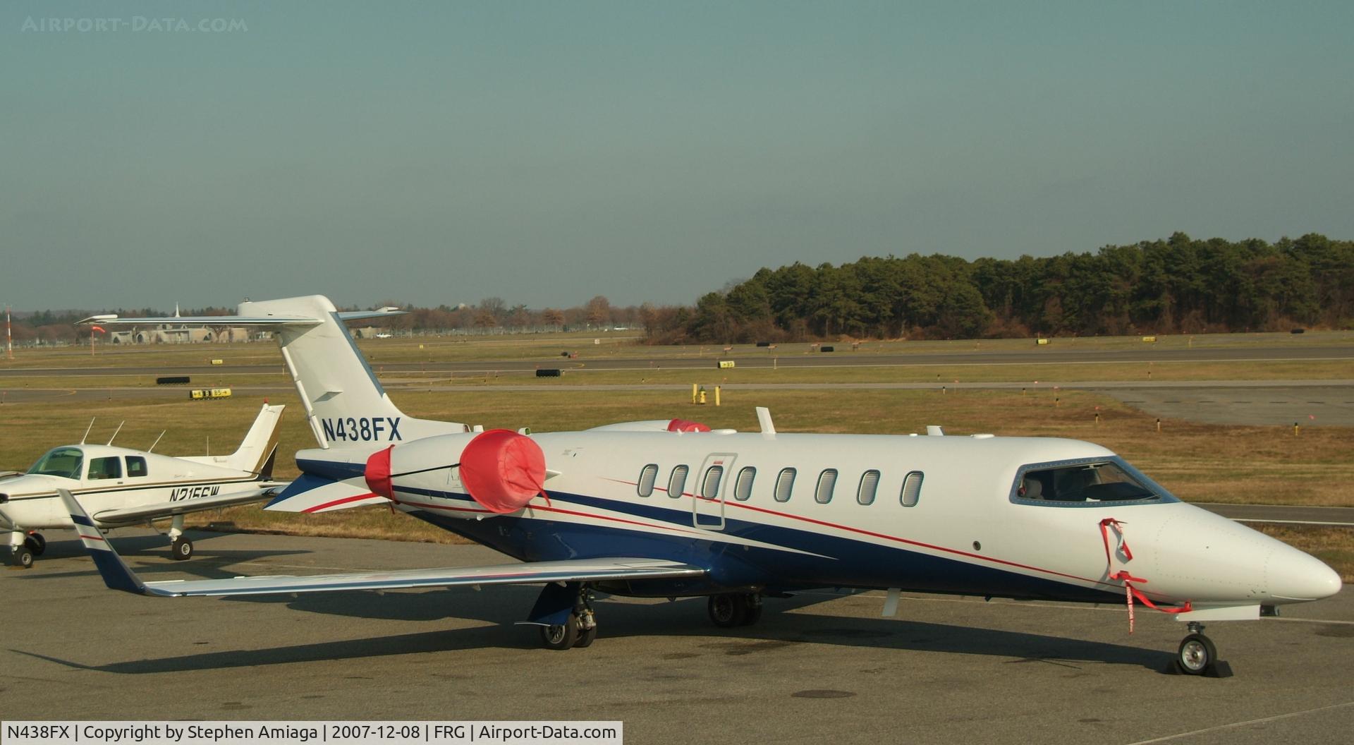N438FX, 2007 Learjet 45 C/N 333, Lear on the ramp at Atlantic.