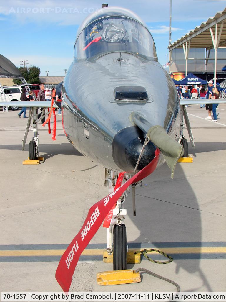 70-1557, 1970 Northrop T-38C Talon C/N T.6246, Markings on the extra fuel cell state this aircraft is from the Sheppard AFB 80th FTW based 90th FTS 'Boxing Bears'