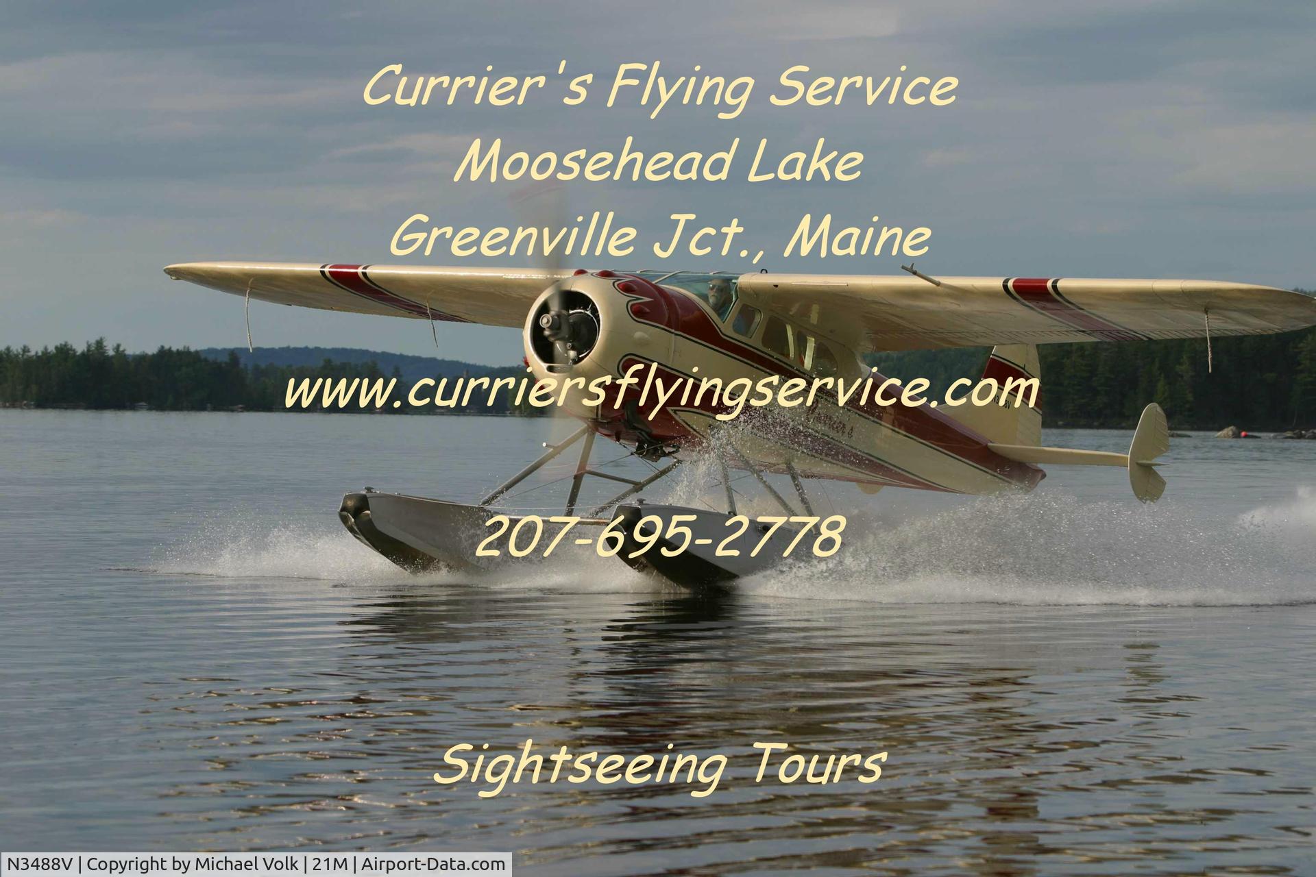 N3488V, 1948 Cessna 195 C/N 7192, Currier's Flying Service, inc. 195