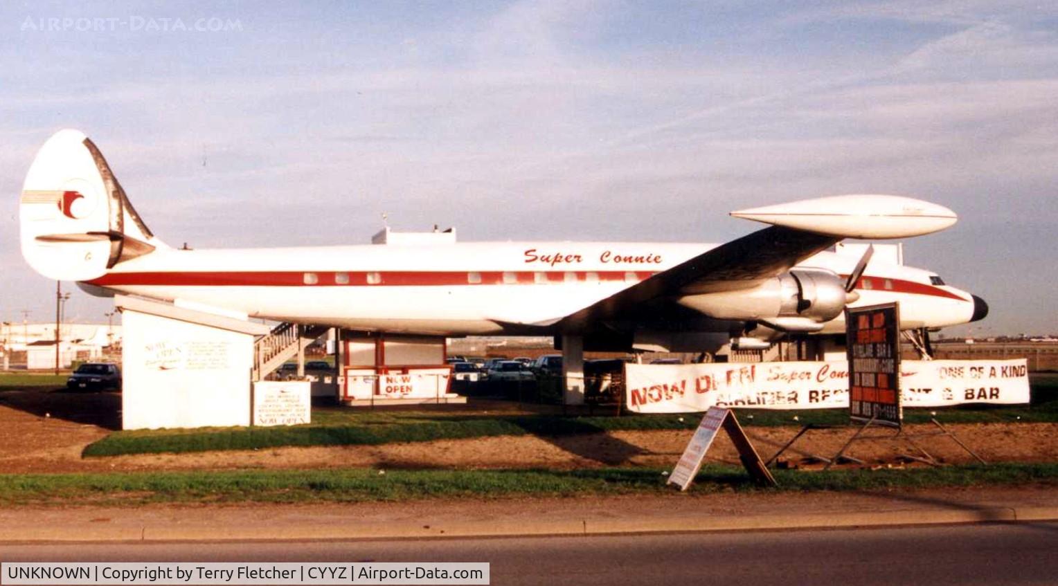 UNKNOWN, Miscellaneous Various C/N unknown, These marks were previously worn by Lockheed Constellation c/n 4544  which ended up life as a restaurant on the perimeter at Toronto airport