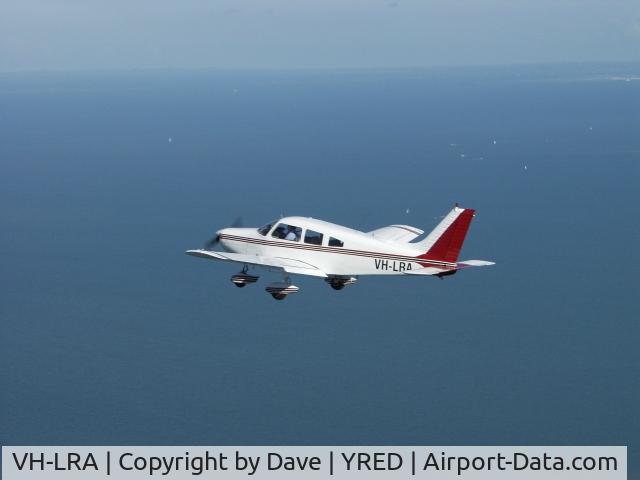 VH-LRA, 1974 Piper PA-28-151 Warrior C/N 28-7515081, over Deception Bay