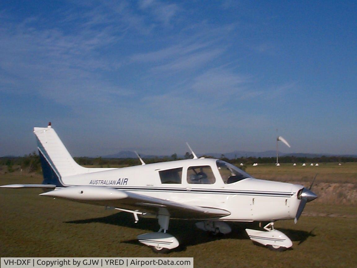 VH-DXF, 1972 Piper PA-28-140 Cherokee Cruiser C/N 28-7225408, Taken @ YRED