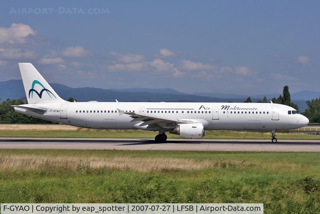 F-GYAO, 1997 Airbus A321-112 C/N 642, departing rwy 16