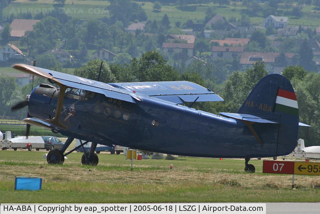 HA-ABA, Antonov An-2P C/N 1G234-23, Antonow AN-2 Buecker Metting Grenchen